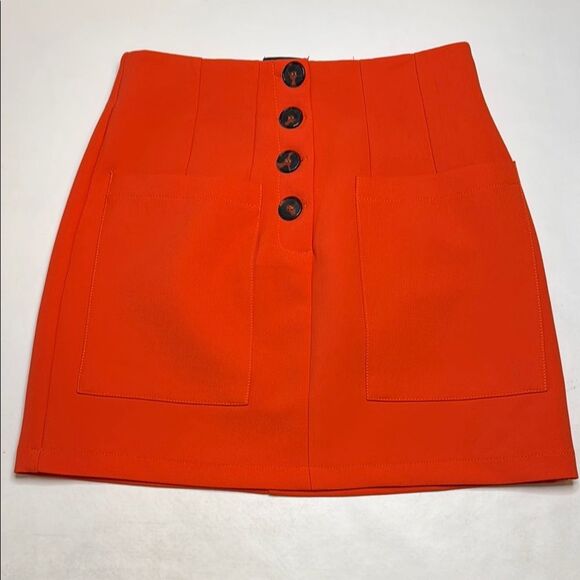 Topshop Button Front Skirt, size 4 - Picture 1 of 8